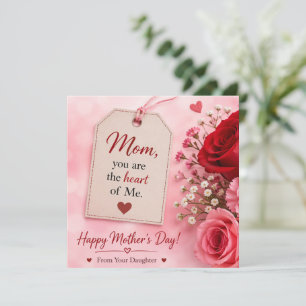 CARTÃO DE FESTIVIDADES PRESENÇA DE AMOR PARA O DIA DAS MÃES 