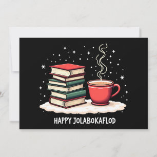 Cartão De Festividades Presente de Celebração Familiar Feliz Jolabokaflod
