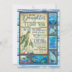 Cartão De Festividades Presente de Filha Carta À Minha Filha Da Mãe