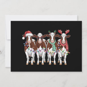 Cartão De Festividades Presente de Natal de Vaca Presente de Amante de Va