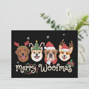 Cartão De Festividades Presente de Natal para Dono de Cachorro Férias Ale