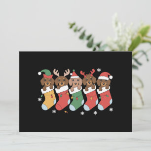 Cartão De Festividades Presente de Natal para Mãe de Dachshund Amante de 