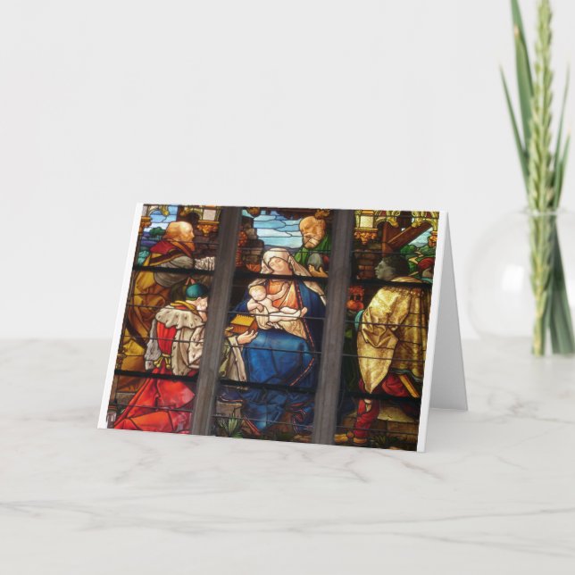 Cartão De Festividades Presente dos homens sábios (Frente)