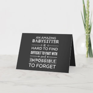 Cartão De Festividades Presente Para Babá, Presente Babá