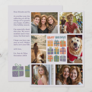Cartão De Festividades Presentes Bonitos Apresentam FOTO PERSONALIZADA 6