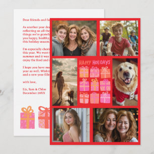 Cartão De Festividades Presentes Bonitos Apresentam FOTO PERSONALIZADA 6 