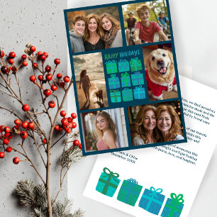Cartão De Festividades Presentes Bonitos Apresentam FOTO PERSONALIZADA 6 