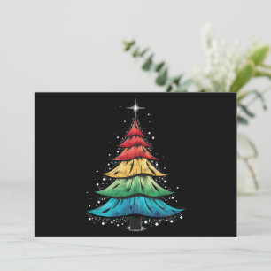 Cartão De Festividades Presentes de Árvore de Natal do Orgulho LGBTQ Gay