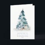 Cartão De Festividades Presentes de Árvore de Natal do Pinheiro de Neve J<br><div class="desc">Se precisar de mais alguma personalização,  por favor,  sinta-se à vontade para me enviar uma mensagem em yellowfebstudio@gmail.com.</div>