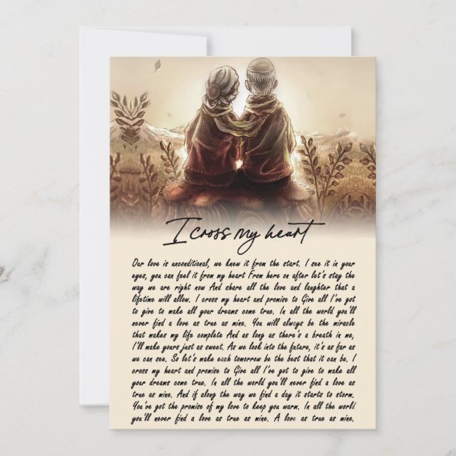 Cartão De Festividades Presentes de Casal| Para O Meu Soulmate, Atravesso (Frente)