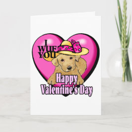 Cartão De Festividades Presentes de Dia de os namorados Labrador Retrieve