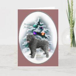 Cartão De Festividades Presentes de Natal Bouvier des Flandres