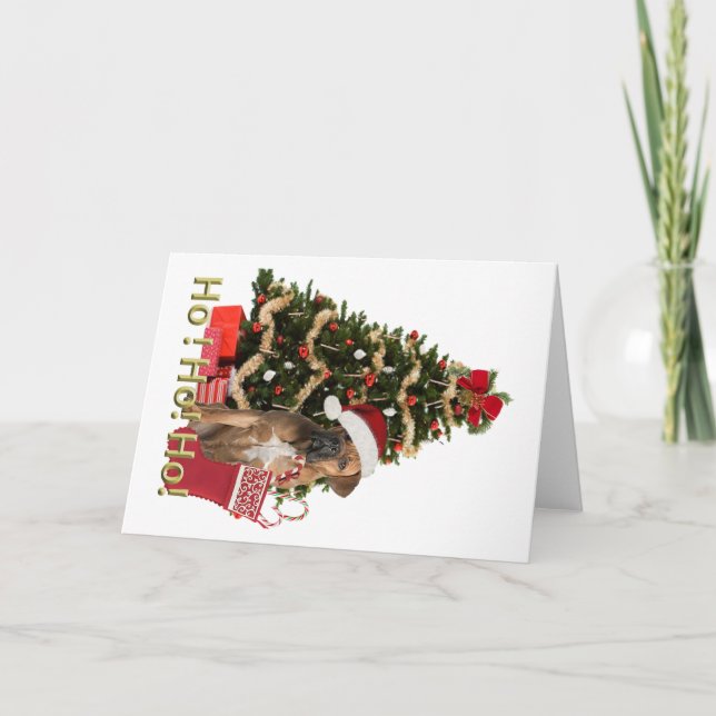 Cartão De Festividades Presentes de Natal Cane Corso (Frente)