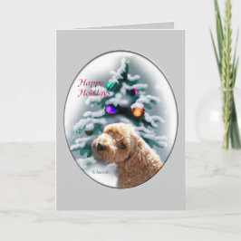 Cartão De Festividades Presentes de Natal do Schnoodle