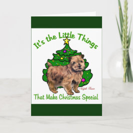 Cartão De Festividades Presentes de Natal Norfolk Terrier