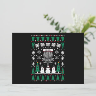 Cartão De Festividades Presentes de pijama de suéter de Natal feio de gol