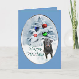 Cartão De Festividades Presentes do Natal de Manchester Terrier