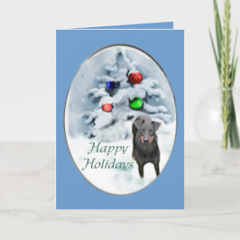 Cartão De Festividades Presentes do Natal de Manchester Terrier