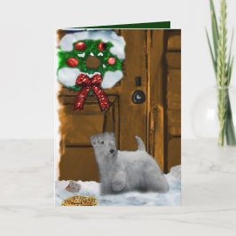 Cartão De Festividades Presentes do Natal de Sealyham Terrier