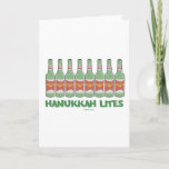 CARTÃO DE FESTIVIDADES PRESENTES ENGRAÇADOS DE CHANUKAH HANUKKAH LITES<br><div class="desc">DÊ ESTES PRESENTES DE HANUKKAH LITES A SEUS BEBEDORES QUE FAVORITOS O WHO APRECIA O HUMOR JUDAICO.</div>