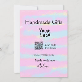 Cartão De Festividades Presentes feitos à mão de pequenas empresas fazem