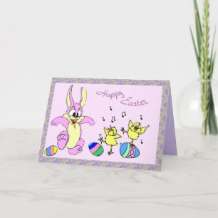 Cartão De Festividades Pretty Dancers Easter Card