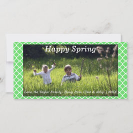 Cartão De Festividades Primavera feliz/Cartão com fotos Páscoa verde