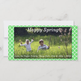 Cartão De Festividades Primavera feliz/Cartão com fotos Páscoa verde