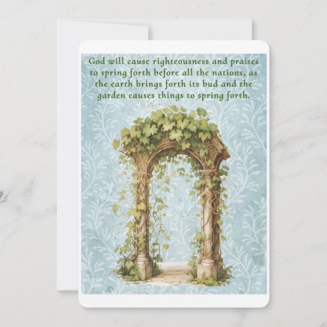 Cartão De Festividades Primavera Forth (Frente)