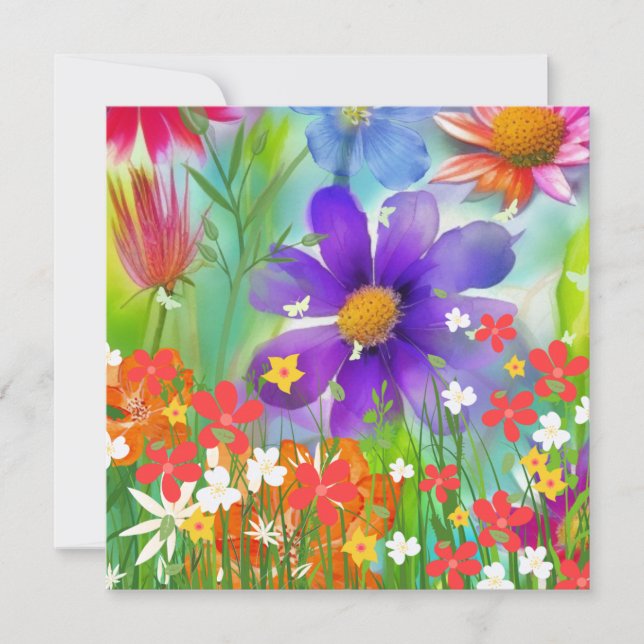 Cartão De Festividades Primavera glorioso (Frente)