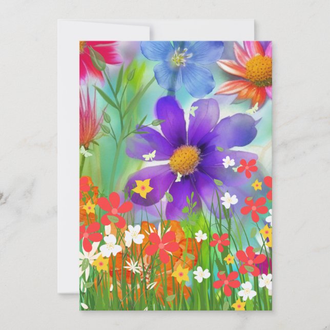 Cartão De Festividades Primavera glorioso (Frente)