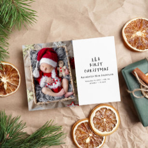 Cartão De Festividades primeira foto elegante desenhada de árvore de natr