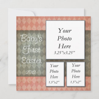 Cartão De Festividades Primeira Páscoa do bebê