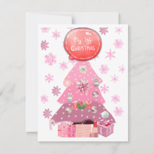 Cartão De Festividades Primeira temporada de festas do bebê