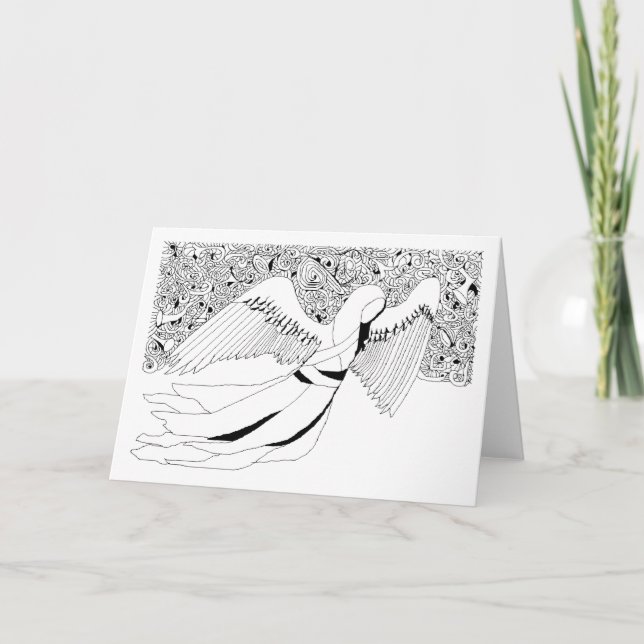 Cartão De Festividades Primeiro anjo (Frente)