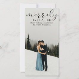 Cartão De Festividades Primeiro Casamento Feliz para Sempre FOTO