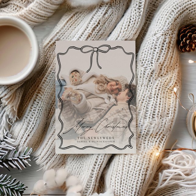 Cartão De Festividades Primeiro Natal - Natal - Foto do Arco Casado (Criador carregado)