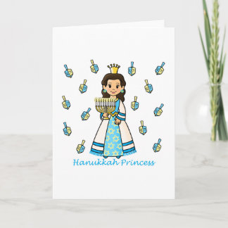 Cartão De Festividades Princesa de Hanukkah