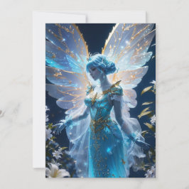Cartão De Festividades Princesa Fairy Holiday Card