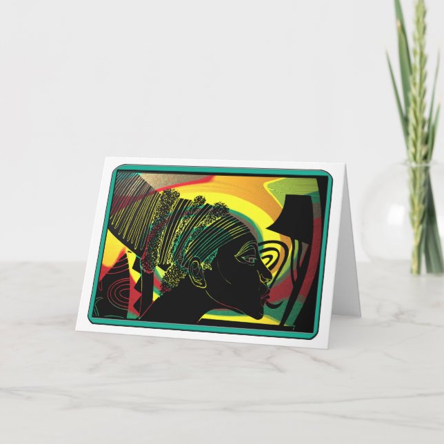 Cartão De Festividades Princesa Nórdica (Frente)