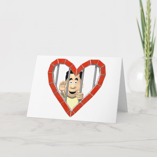 Cartão De Festividades Prisioneiro do Amor (Frente)