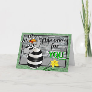 Cartão De Festividades Prison Jailbird