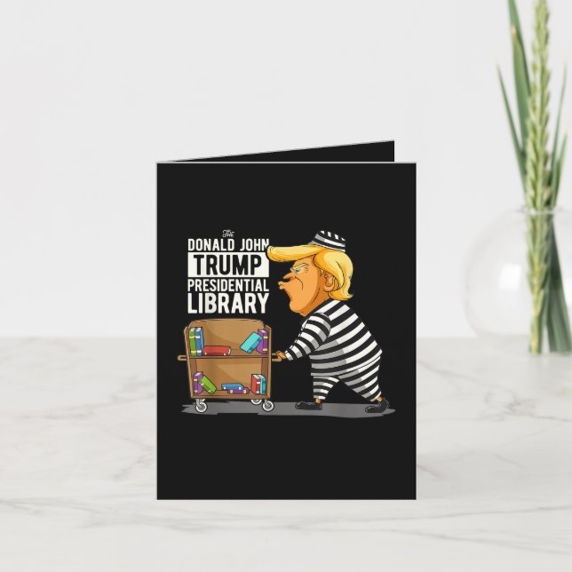 Cartão De Festividades Prison Trump Presidential Library (Frente)