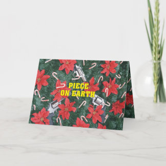 Cartão De Festividades Pro parte da arma no Natal da terra