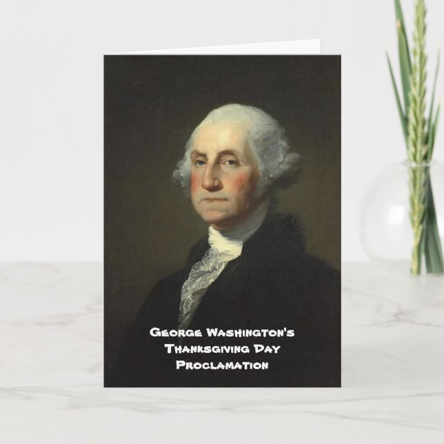Cartão De Festividades Proclamação do Dia de Ação de Graças (Frente)