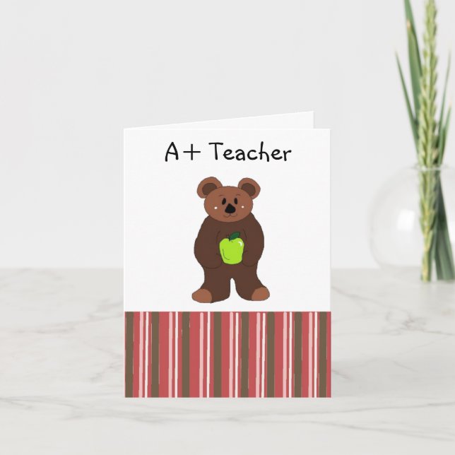 Cartão De Festividades Professor A+ (Frente)