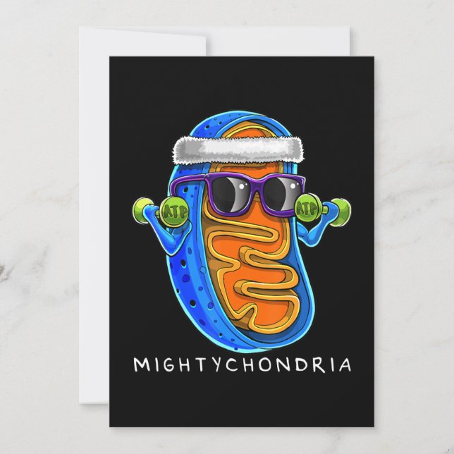 Cartão De Festividades Professor de Ciência em Biologia Celular Mightycho (Frente)