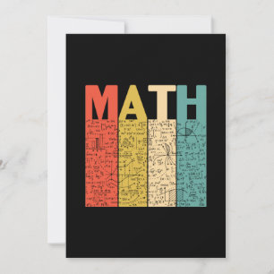 Cartão De Festividades Professor de Matemática Vintage Definição de Ma