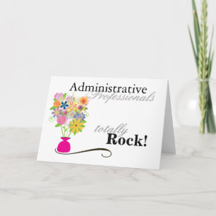 Cartão De Festividades Profissionais Administrativos Rock! (cartao)