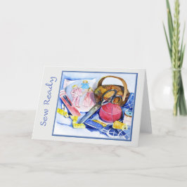 Cartão De Festividades Pronta para mastigar, Watercolor, placa dobrada 7x